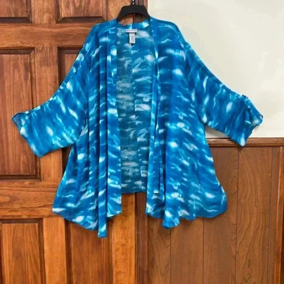 Catherines Tunic/Duster/Cardigan Easy Fit High Low Size 4X 30/32 Women - Picture 1 of 9